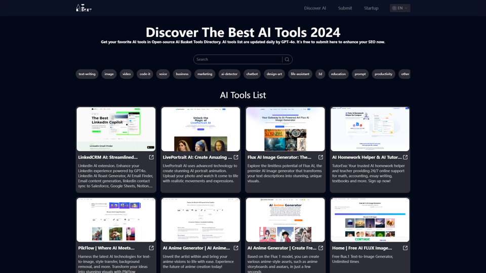 Get your best AI Tools | Open-source AI Basket Tools Directory
