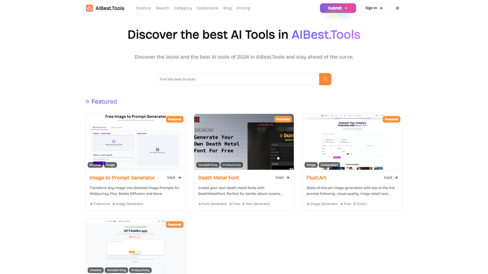 Home - AIBest.Tools ｜ Discover the best AI Tools