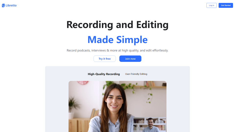 Libretto | Recording and editing made simple.