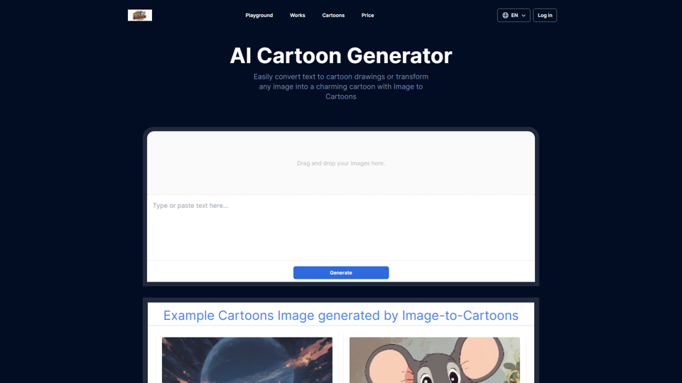 AI Cartoon Generator | Image to Cartoon Tool | Create Cartoon Characters